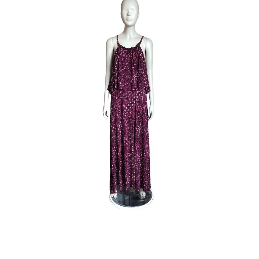 Torrid Purple and Black Patterned Maxi Dress - Picture 2 of 8